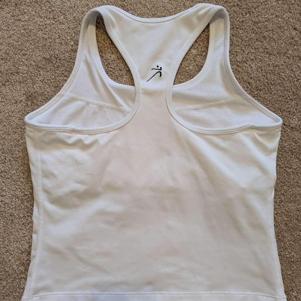 Ativa White Racerback Tank Top